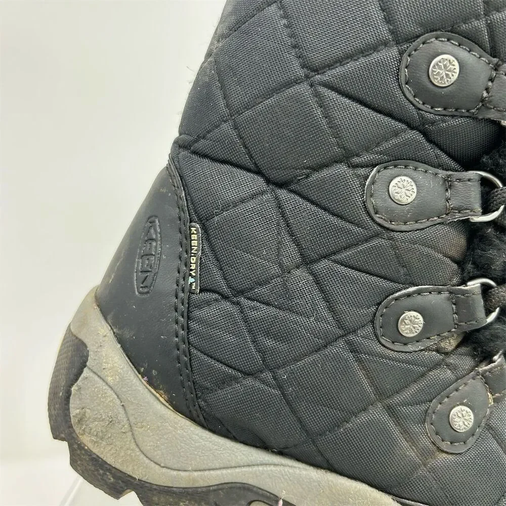 KEEN Women's Black Snow Boots Size 5.5 Waterproof Insulated Winter Warm